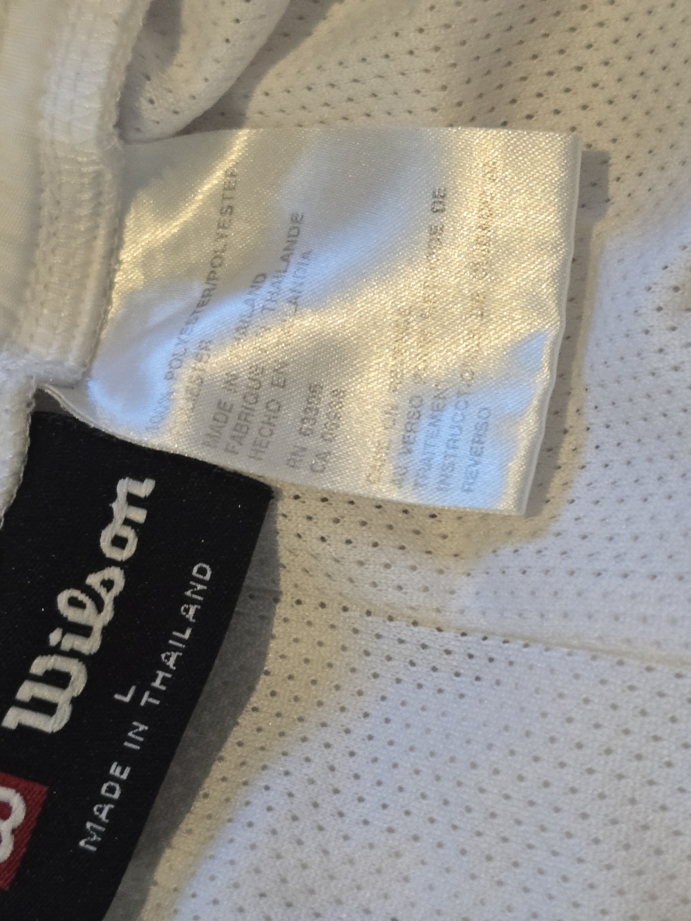 Wilson Men’s Court Tennis Shorts White Size Large Mesh Lining Deep Pockets EUC - Picture 8 of 11